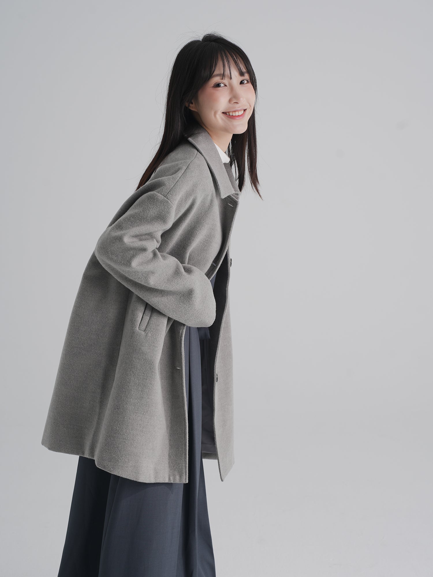 Remy Cute Collared Button Coat*