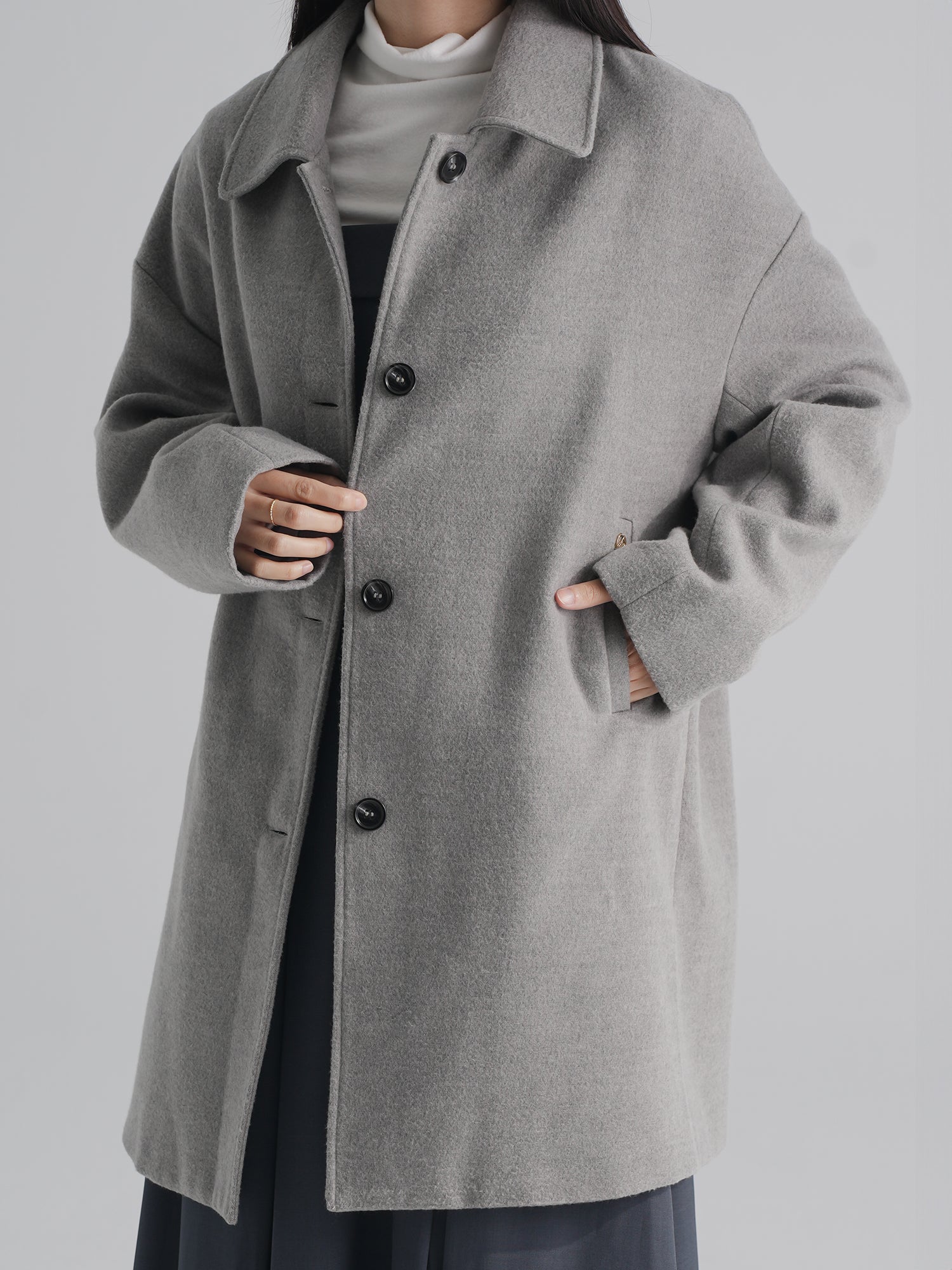 Remy Cute Collared Button Coat*