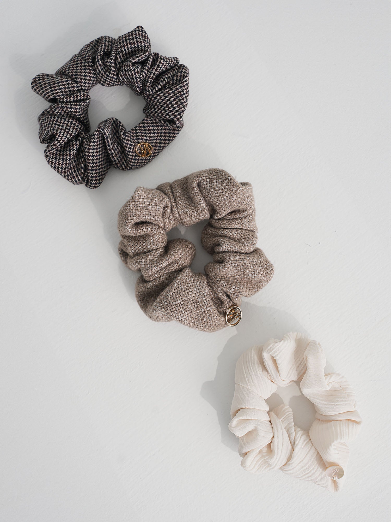 Plushy Scrunchies Set (Pack of 3)