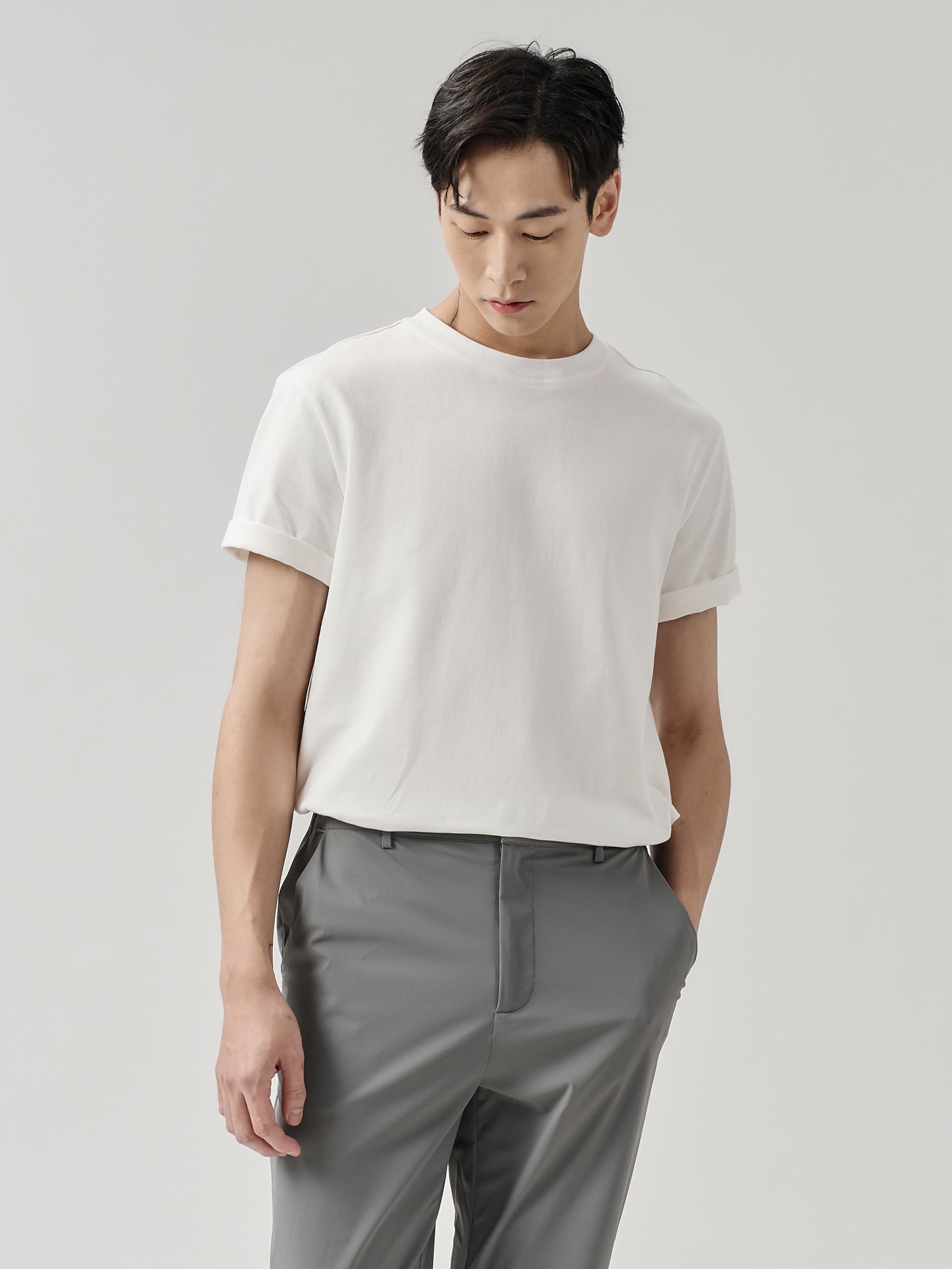 乾爽棉質圓領TEE