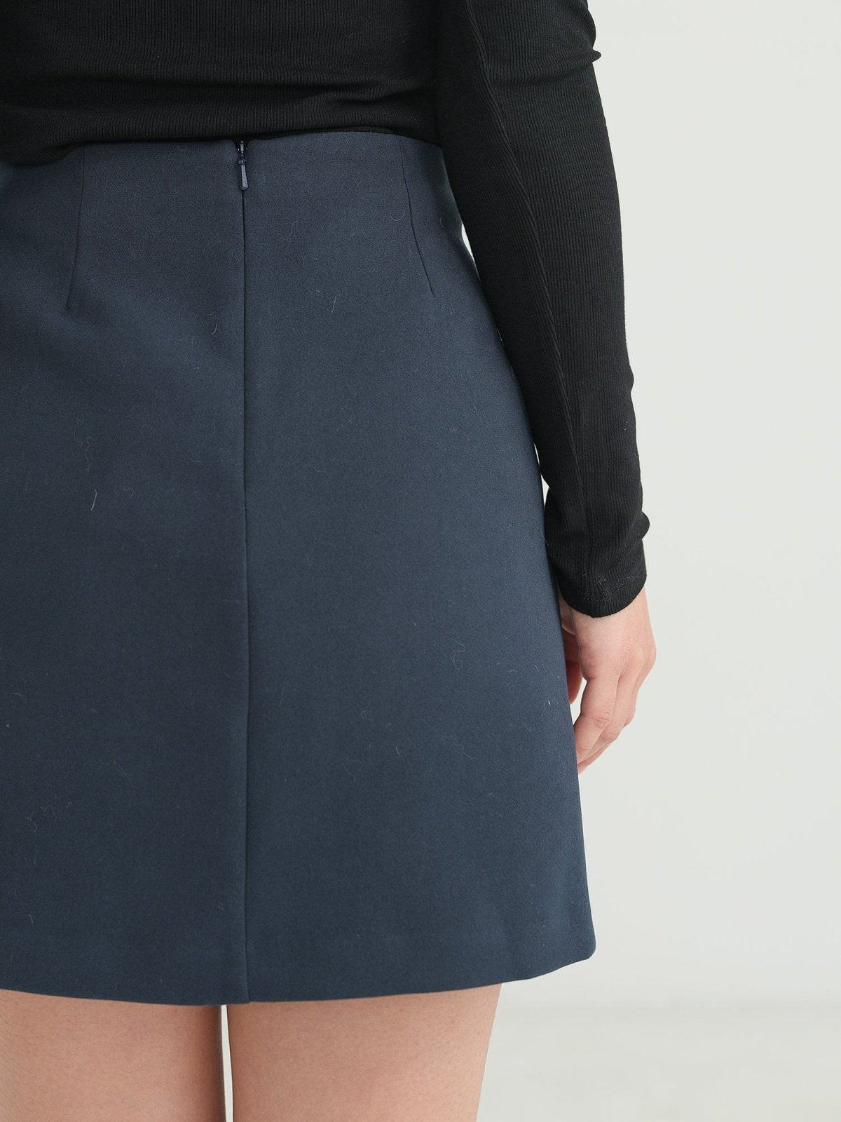 Winter A-line Skirt - DAG-DD1321-23NavyTealS - Navy Teal - S - D'zage Designs