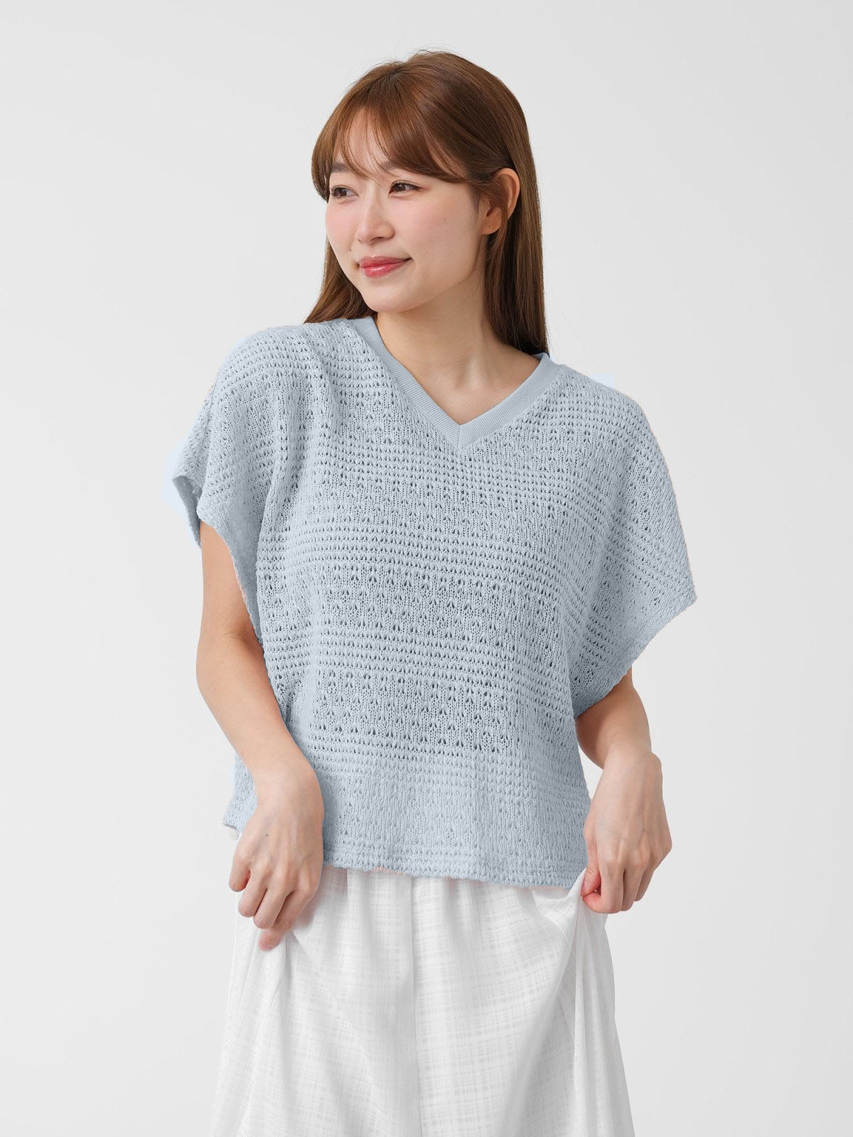 Nola V-neck Crochet Top