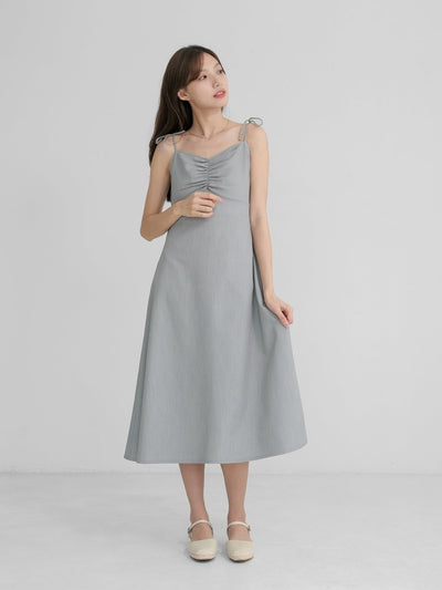 A-line Cami Dress - DAG-DD1402AshGrayS - Ash Gray - S - D'zage Designs