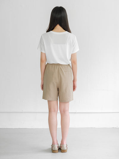 Leah Tie Waist Linen Cotton Shorts