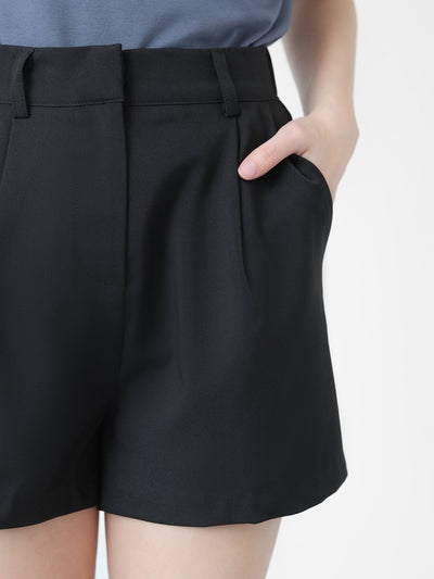 Essential Pleated Shorts - DAG-DD1289-23BlackS - Black - S - D'zage Designs
