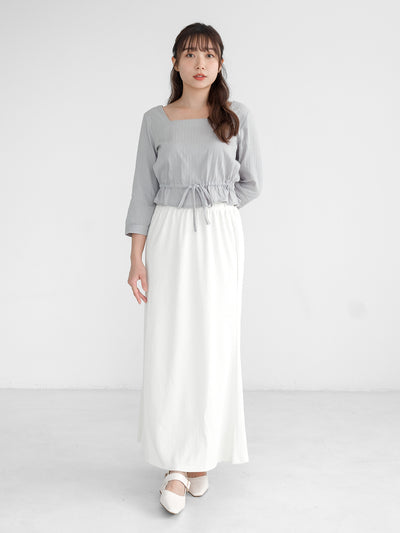 Aki Textured Mermaid Skirt