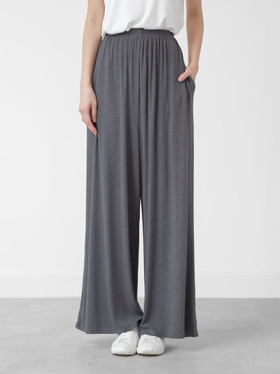 Relaxed Ribbed Knit Pants - DAG-DD1454-24CharcoalF - Charcoal - F - D'zage Designs