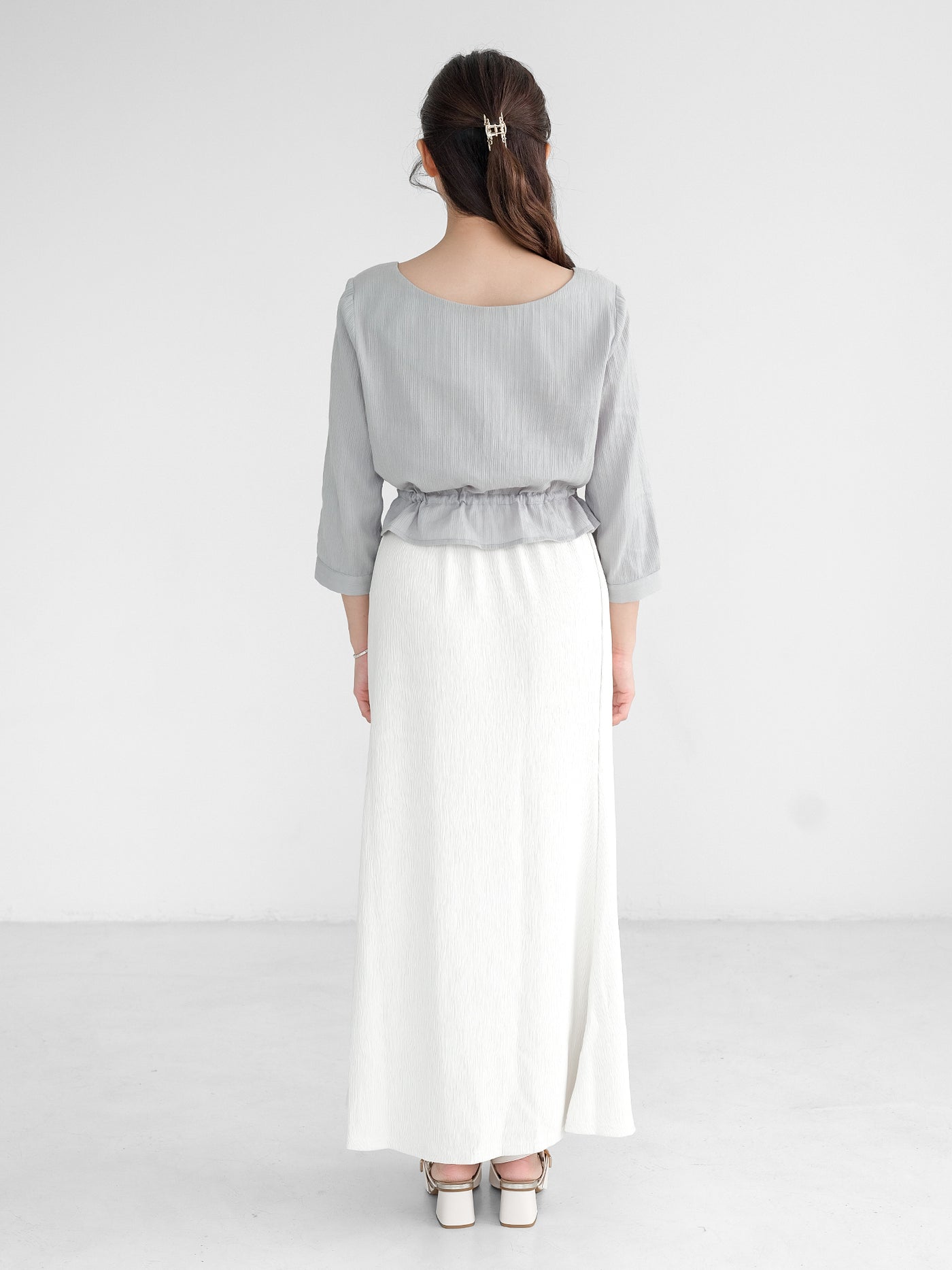 Aki Textured Mermaid Skirt