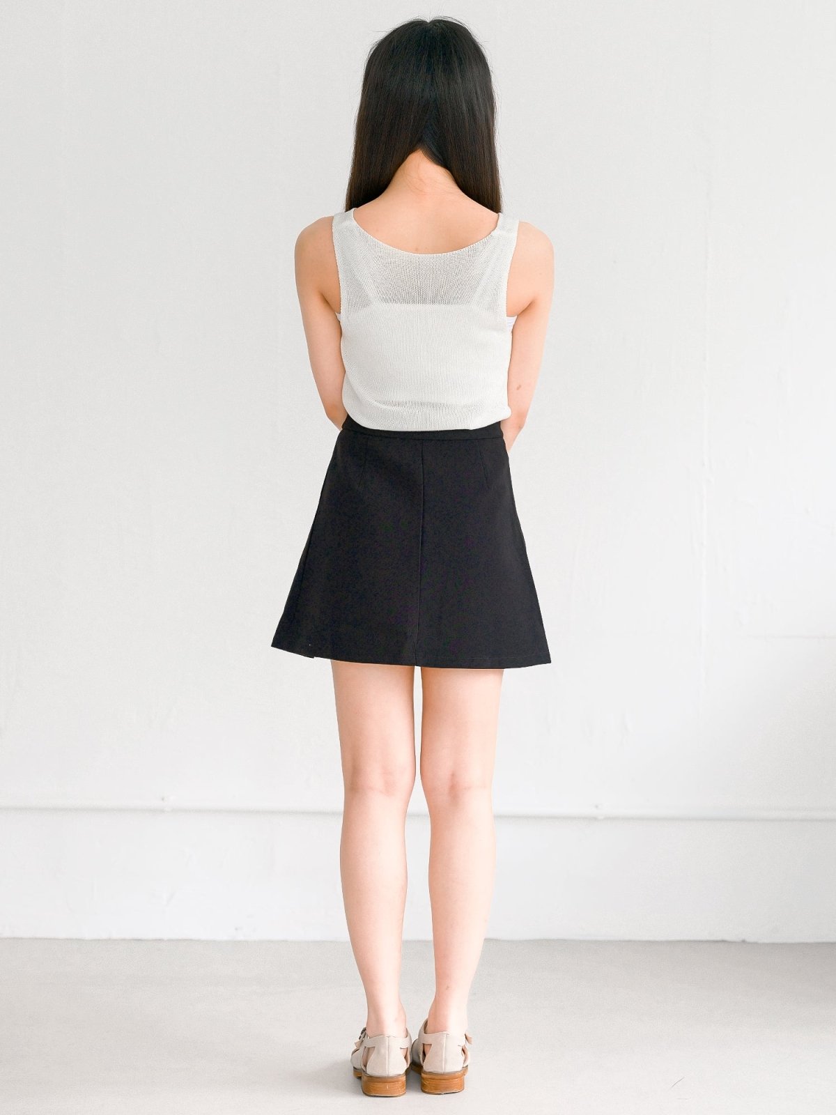 Seraphine Pleated Mini Skirt - DAG-G-220171BlackS - Black - S - D'zage Designs