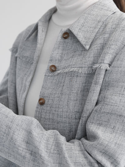 Grace Tweed Fringe Jacket