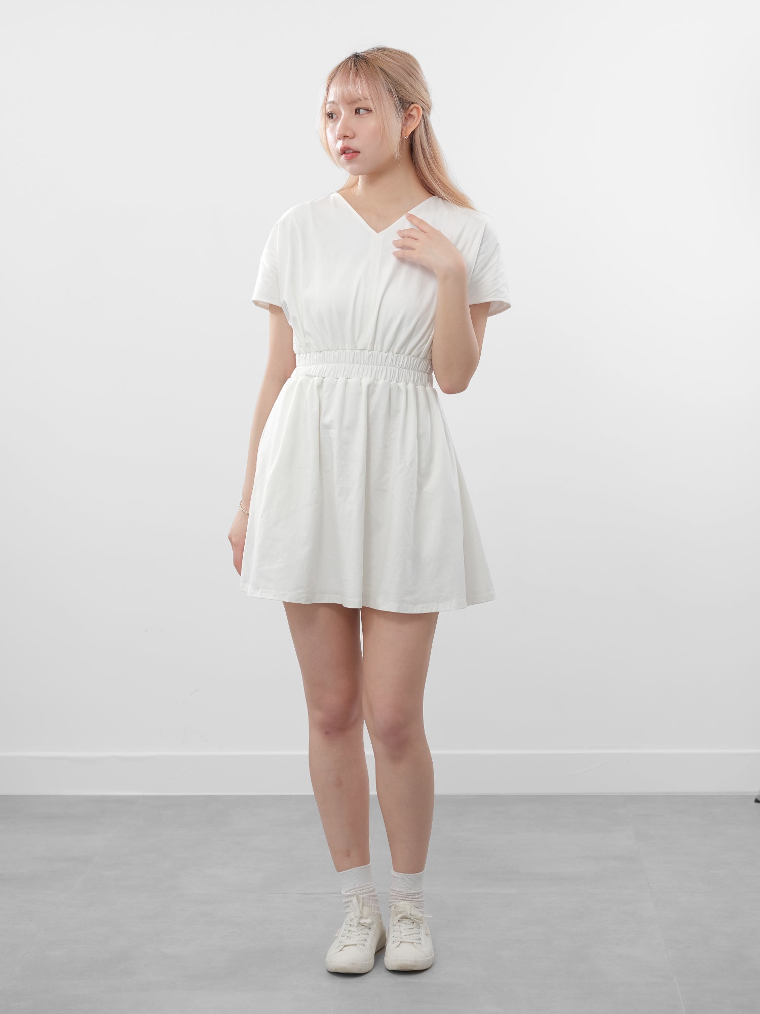 Paige Elastic Waist Mini Dress