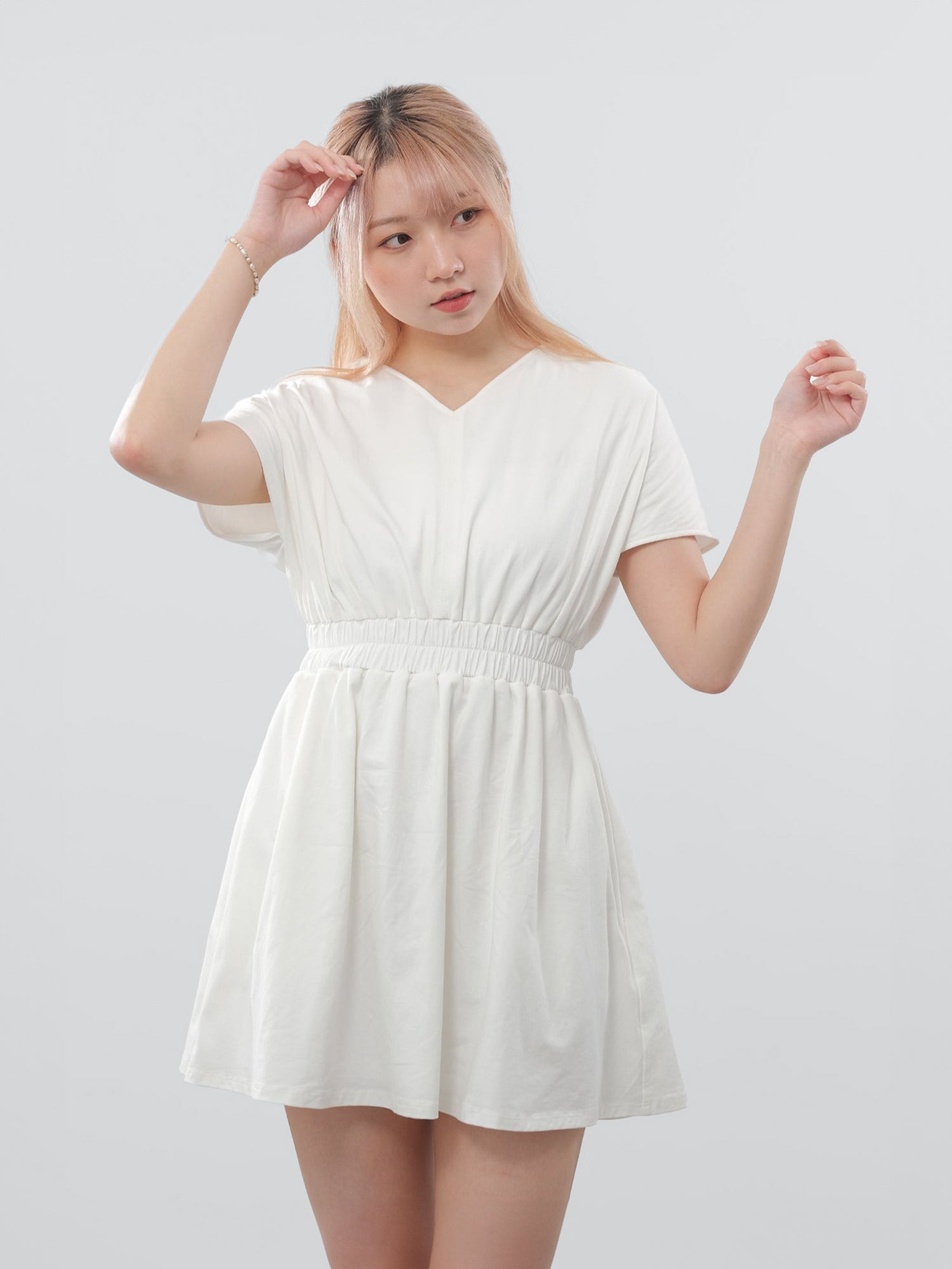 Paige Elastic Waist Mini Dress