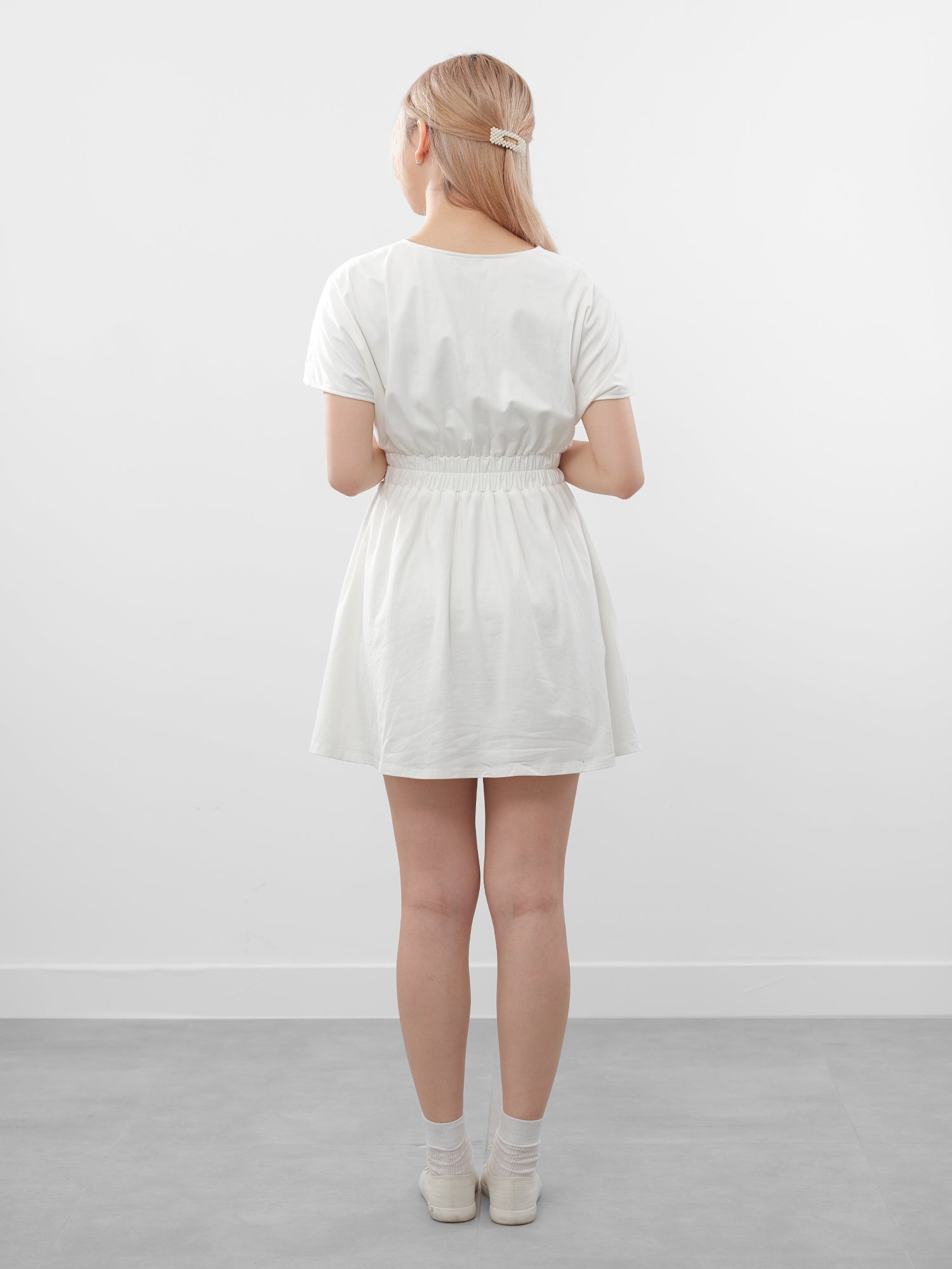 Paige Elastic Waist Mini Dress