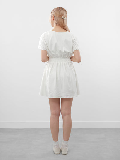 Nala Pintucked Tie Neck Blouse