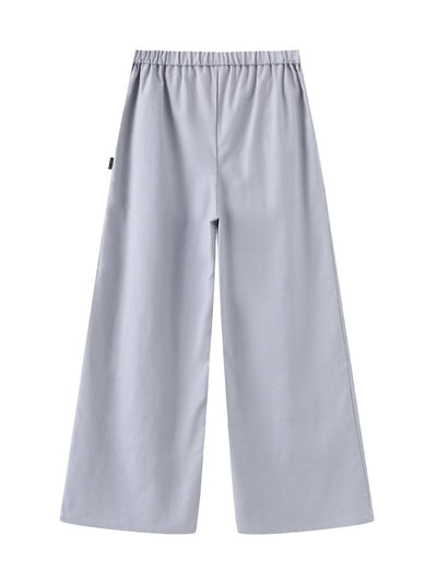 Riley Tie Waist Linen Pants - DAG-DD9535-22IndigoS - Baby Blue - S - D'zage Designs