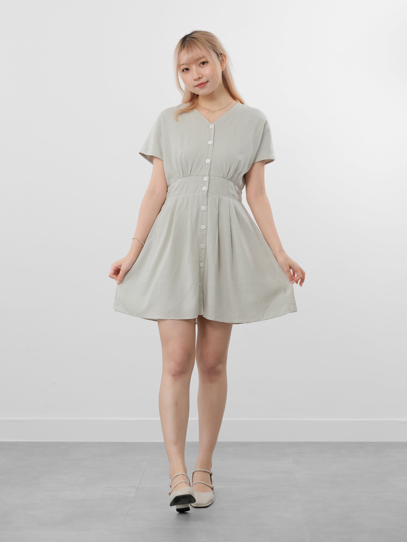 Freyja Buttoned Cold Shoulder Top