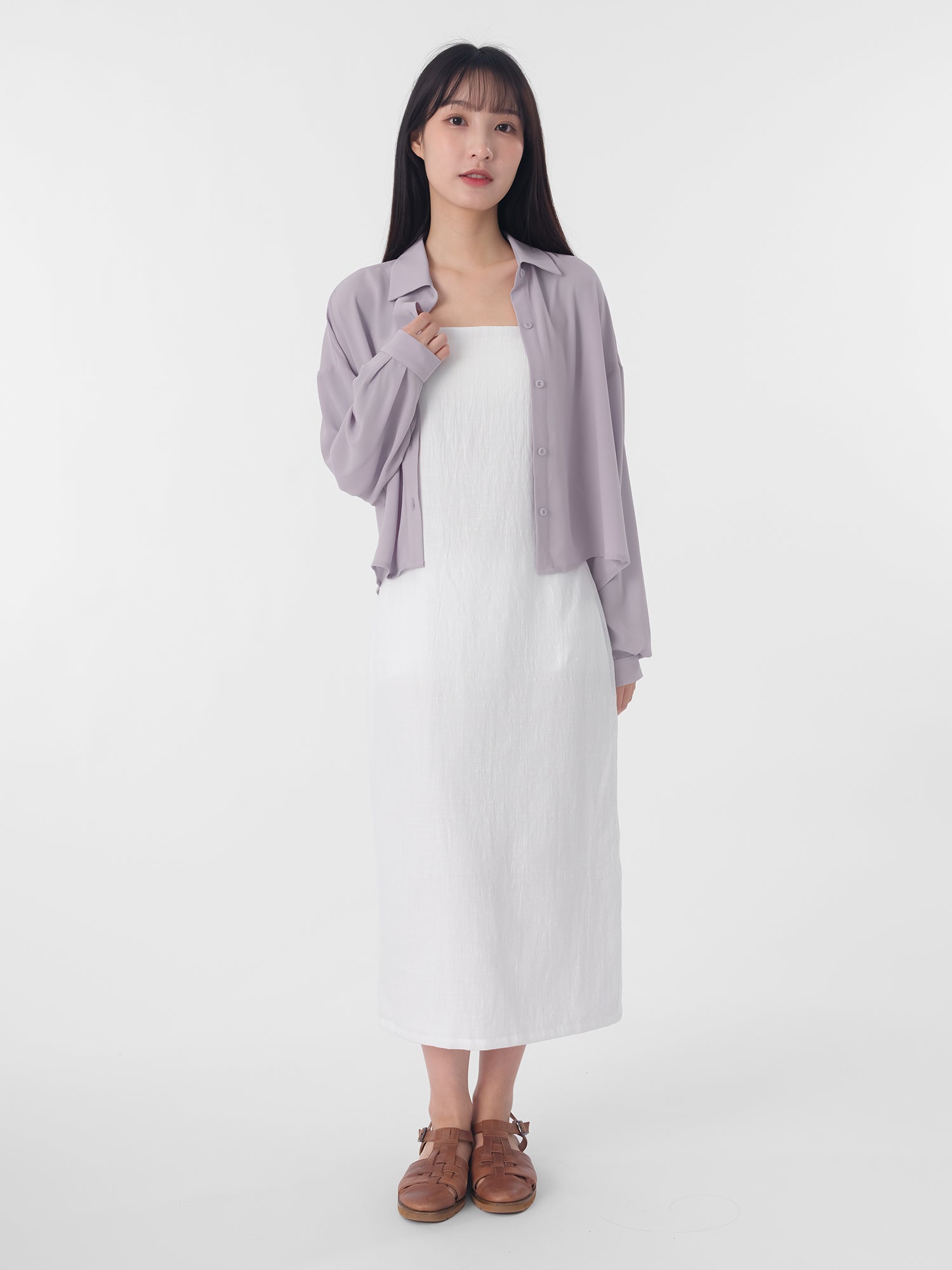 Lucienne 短身雪紡襯衫