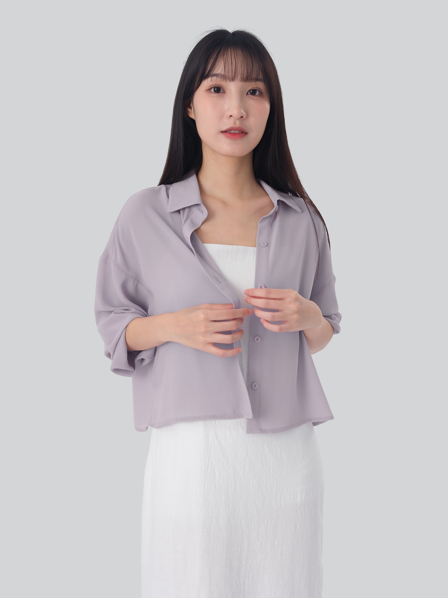 Lucienne 短身雪紡襯衫