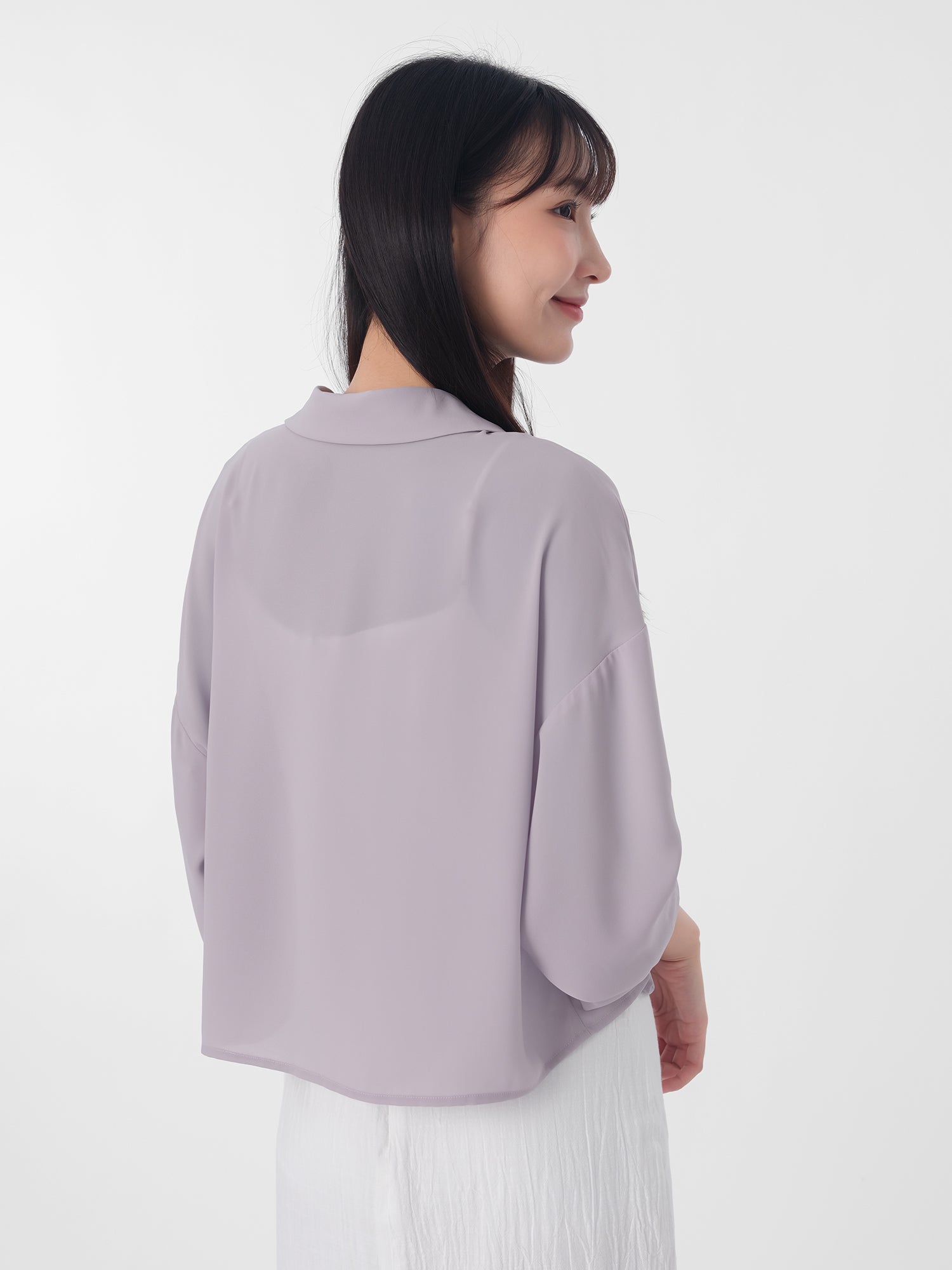 Lucienne 短身雪紡襯衫