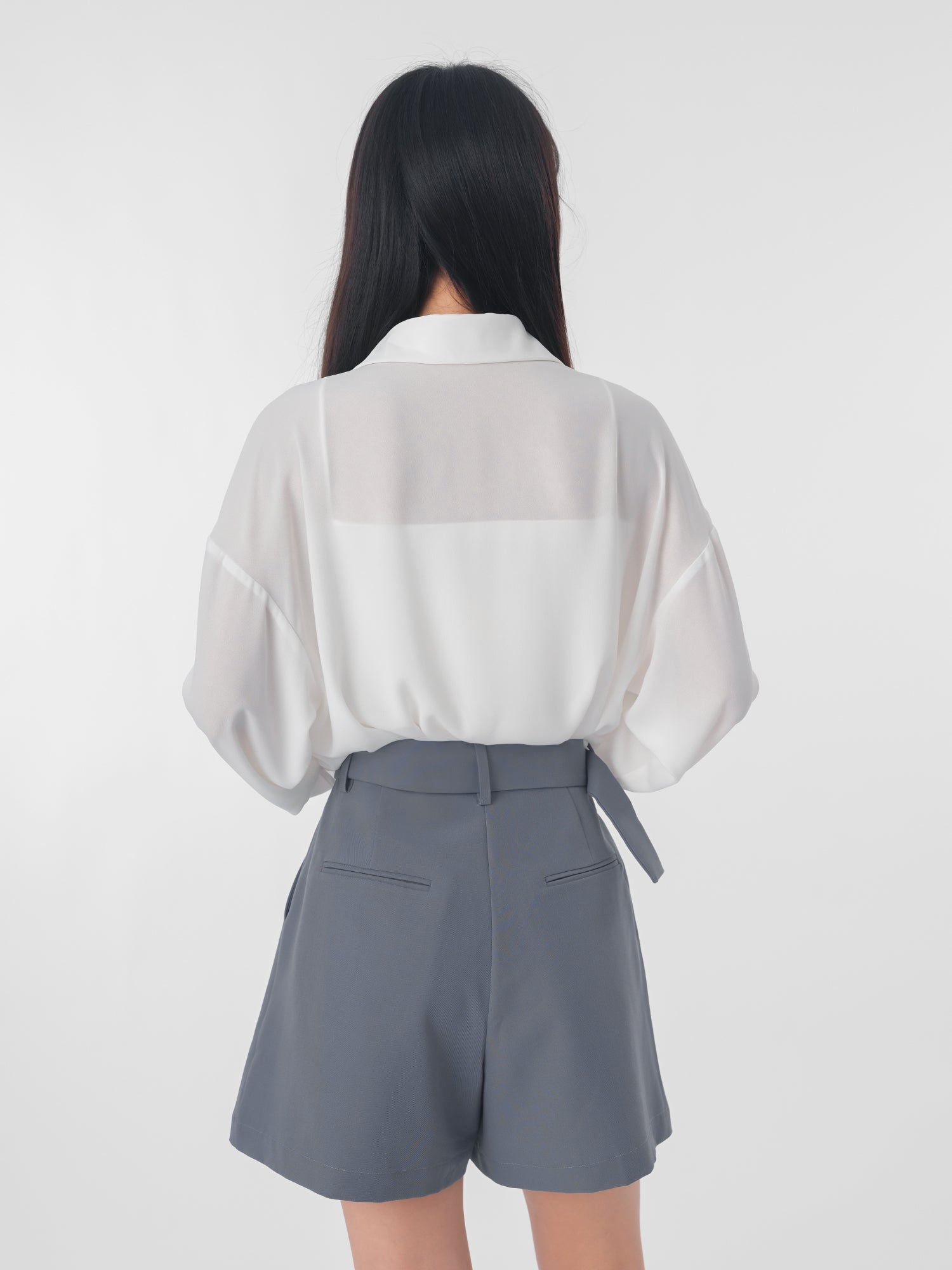 Lucienne 短身雪紡襯衫