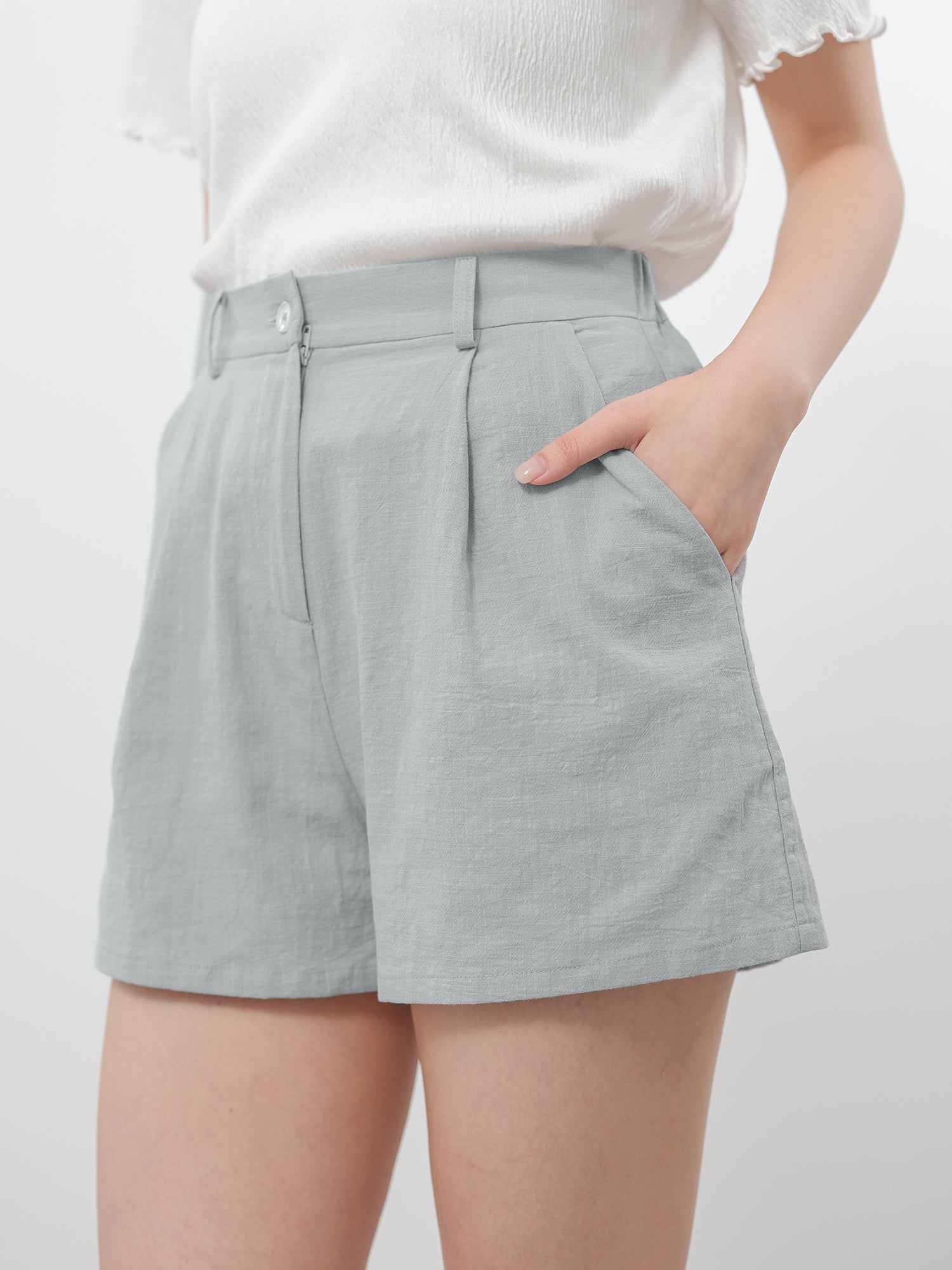 Summer Wide Leg Linen Shorts