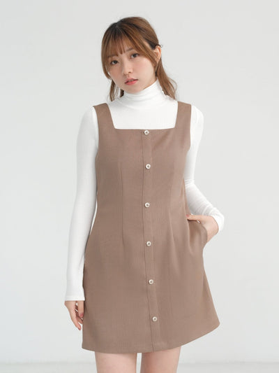 Finley Slim Fit Tweed Dress - DAG-DD1319-23BrownieS - Brownie - S - D'zage Designs