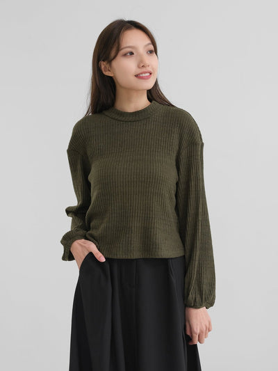 Comfy Soft Knit Top - DAG-DD1384-24ForestS - Forest - S - D'zage Designs