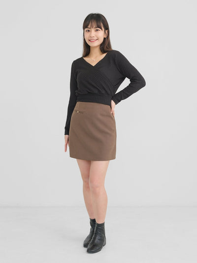 Winter A-line Skirt - DAG-DD1321-23BrownieS - Brownie - S - D'zage Designs