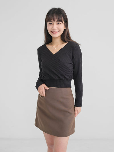 Winter A-line Skirt - DAG-DD1321-23BrownieS - Brownie - S - D'zage Designs