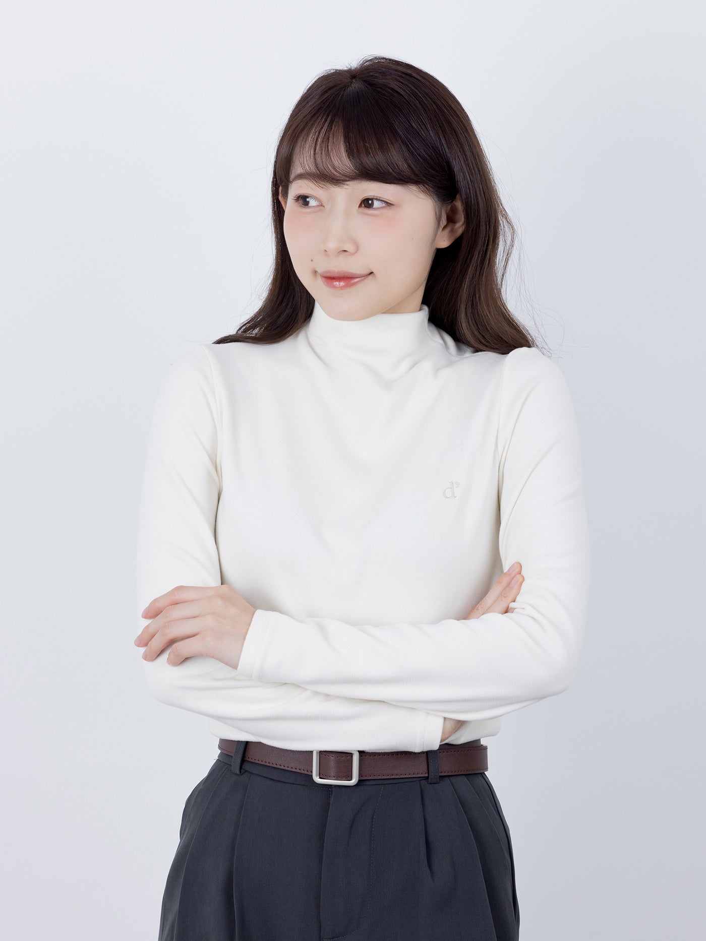 Merla Embroidered Funnel Neck Top
