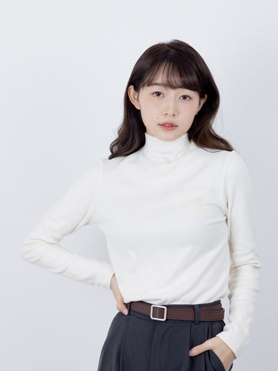 Merla Embroidered Funnel Neck Top