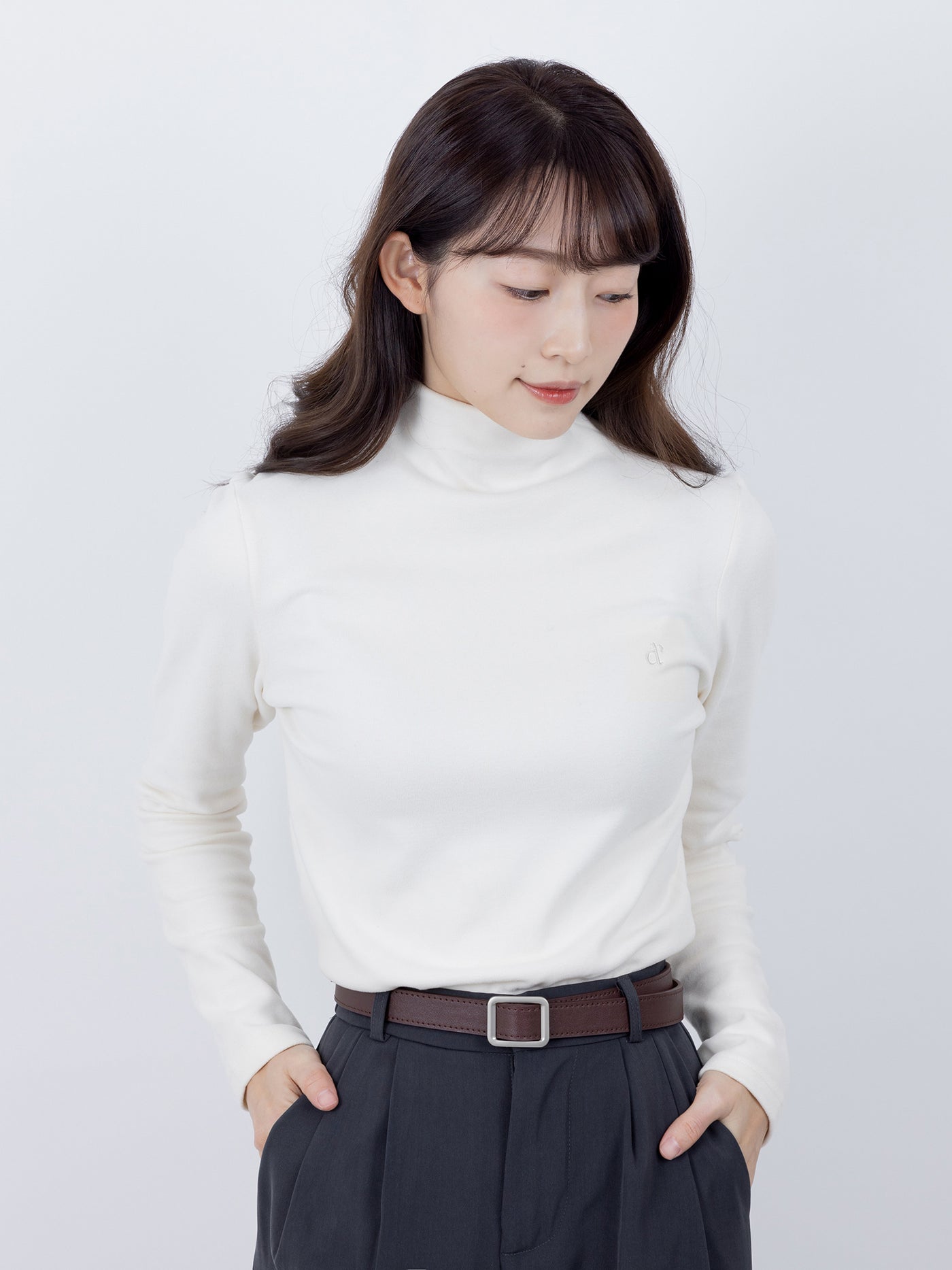 Merla Embroidered Funnel Neck Top