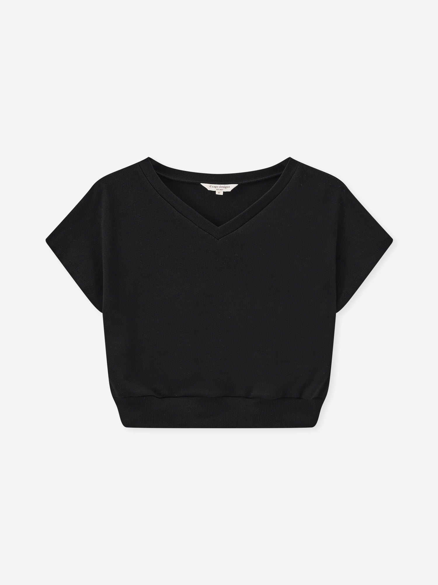V-Neck Drop Shoulder Top