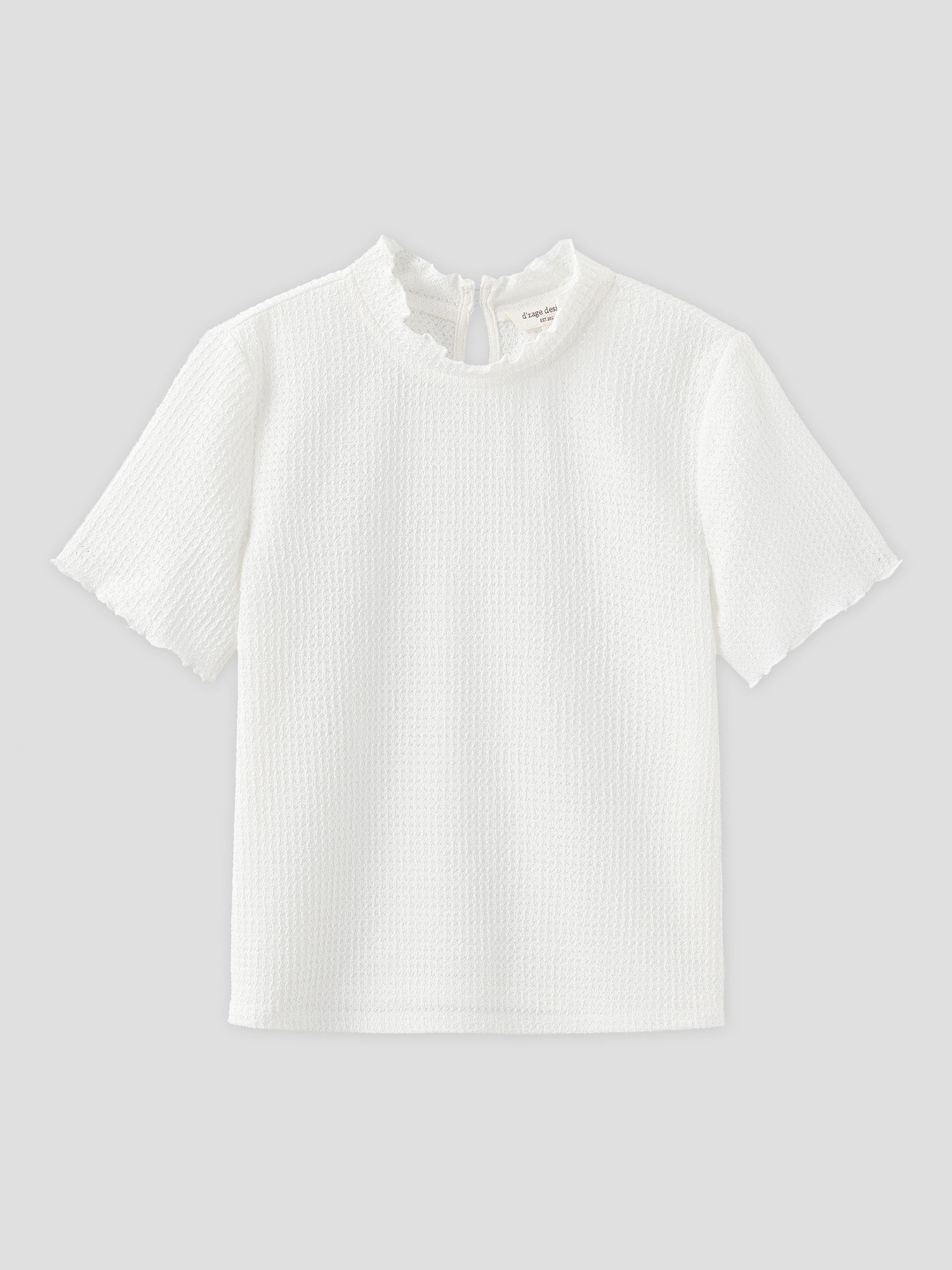 Seersucker Short Sleeve Top