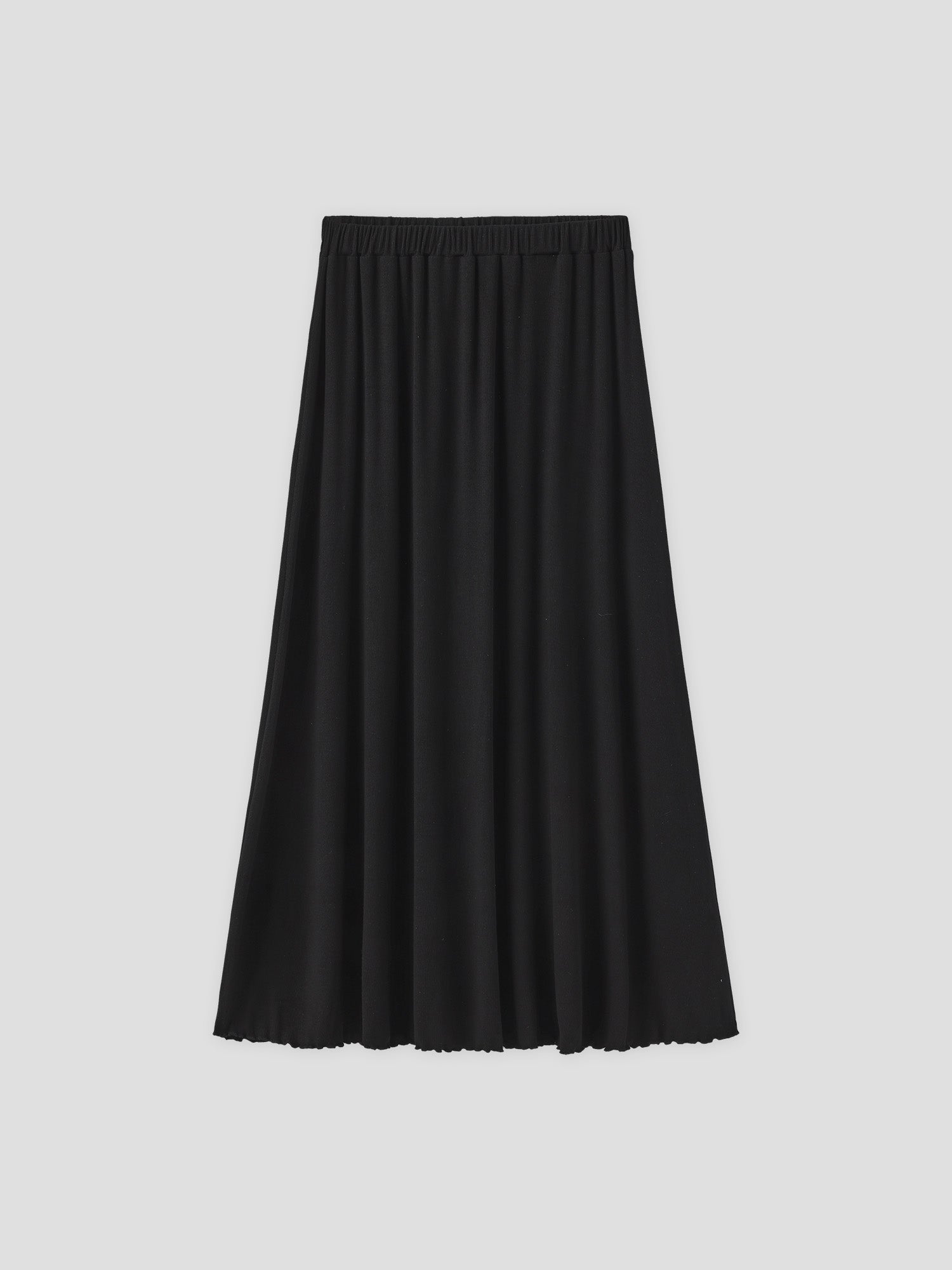 Lettuce Hem Knit Skirt