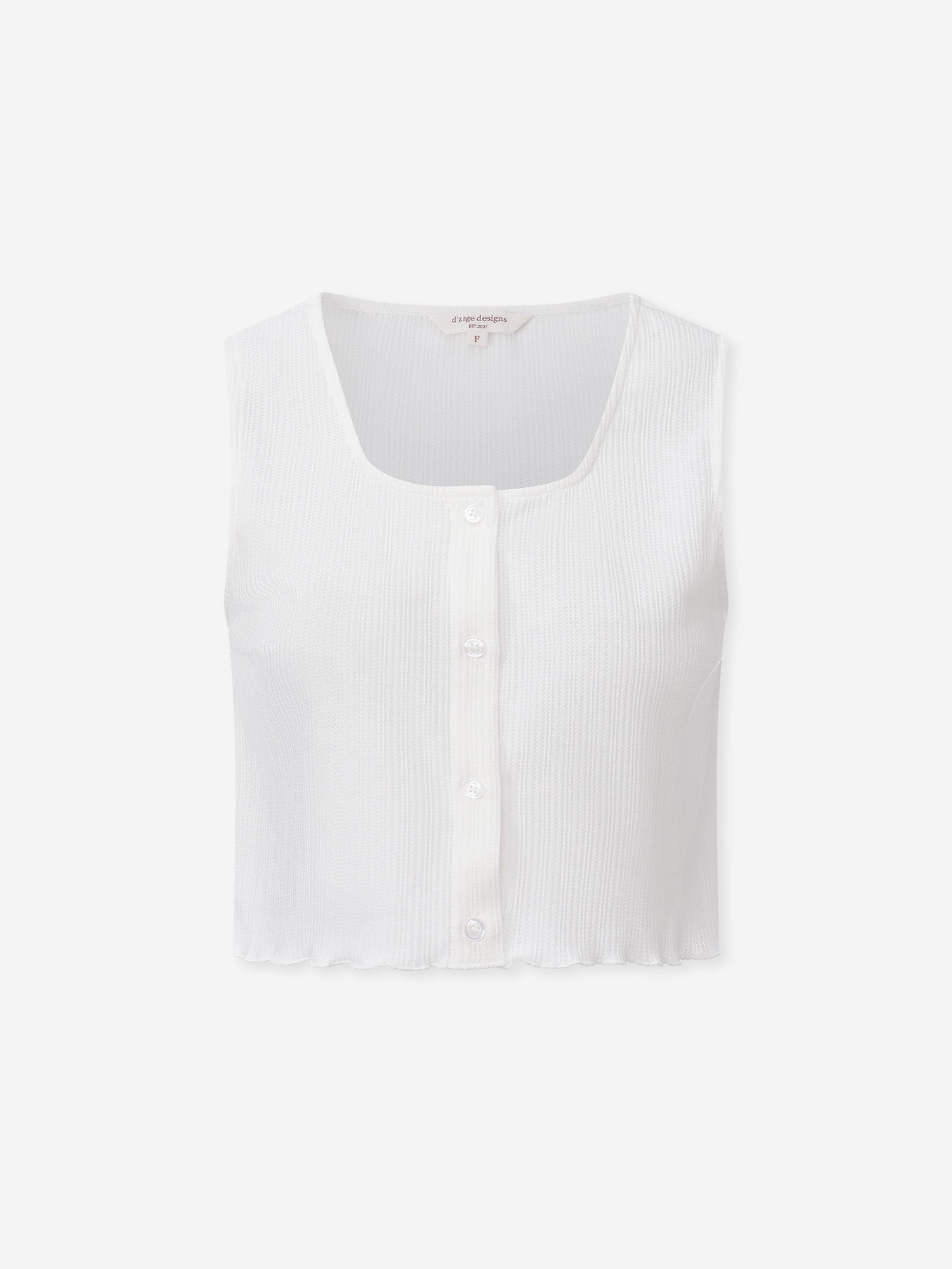 Buttoned Sleeveless Top