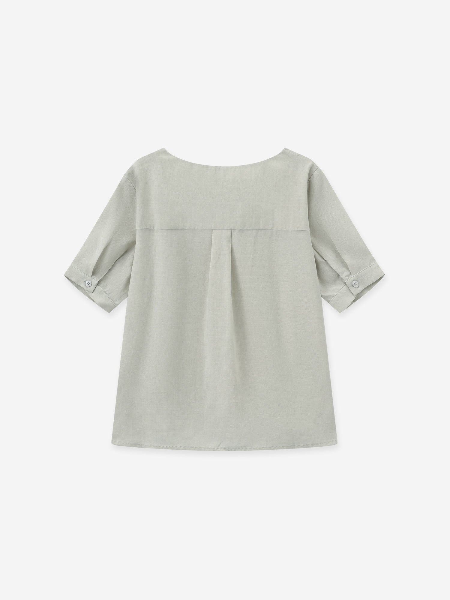 Back-Detailed Square Neck Top