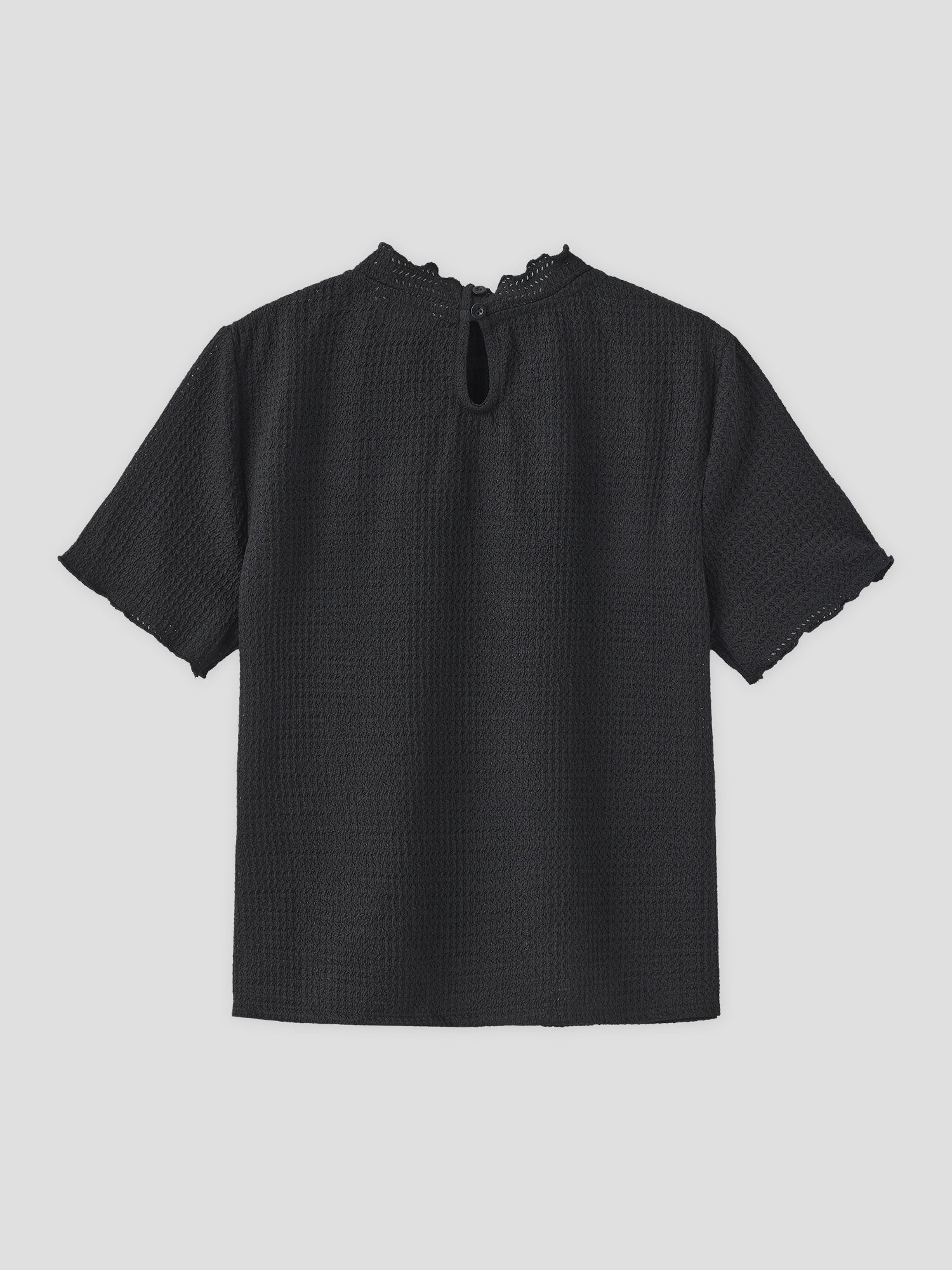 Seersucker Short Sleeve Top