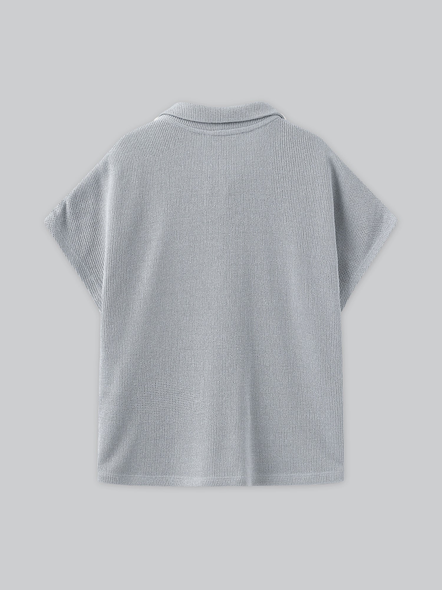 Flair Collared Knit Top