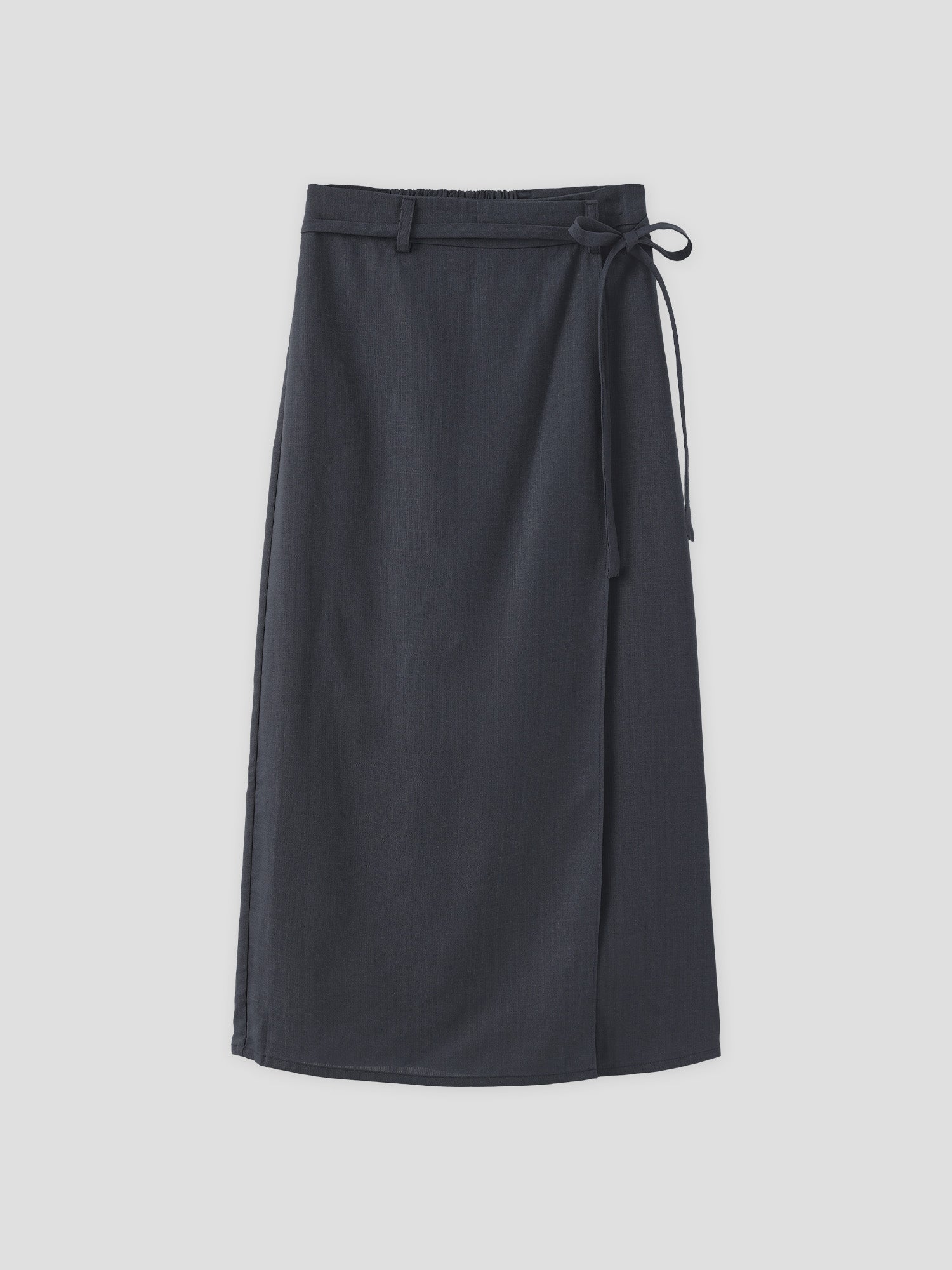 Back Slit Wrap Skirt