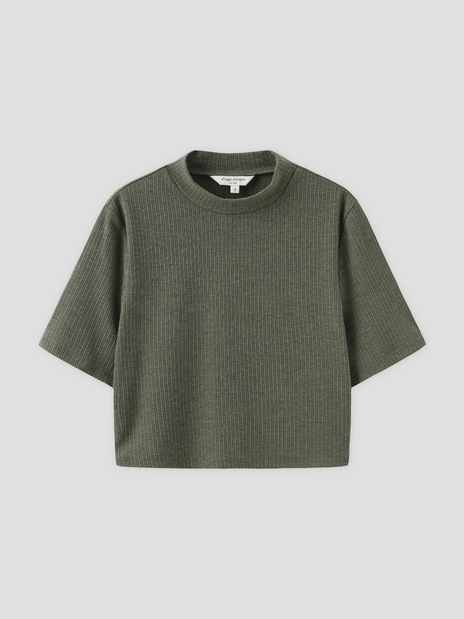 High Neck Short Sleeve Top
