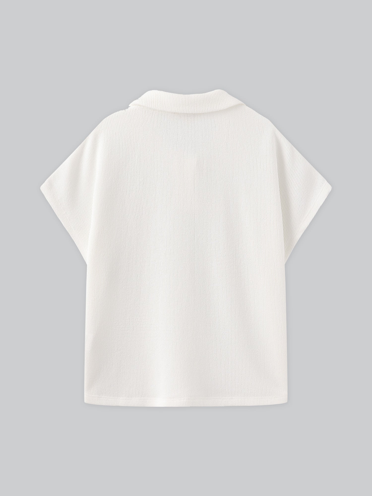 Flair Collared Knit Top