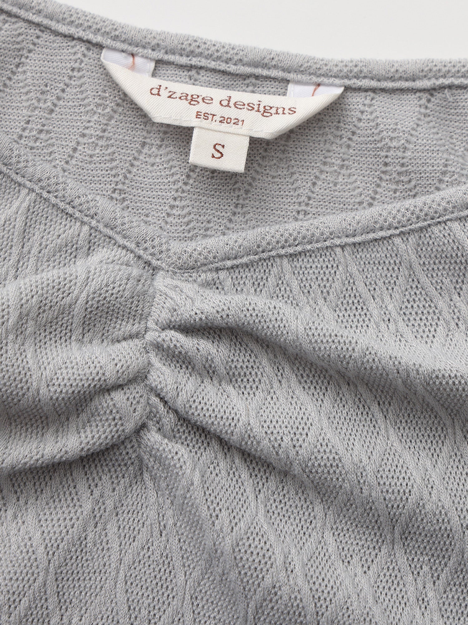 Front-Gathered Cap Sleeve Top