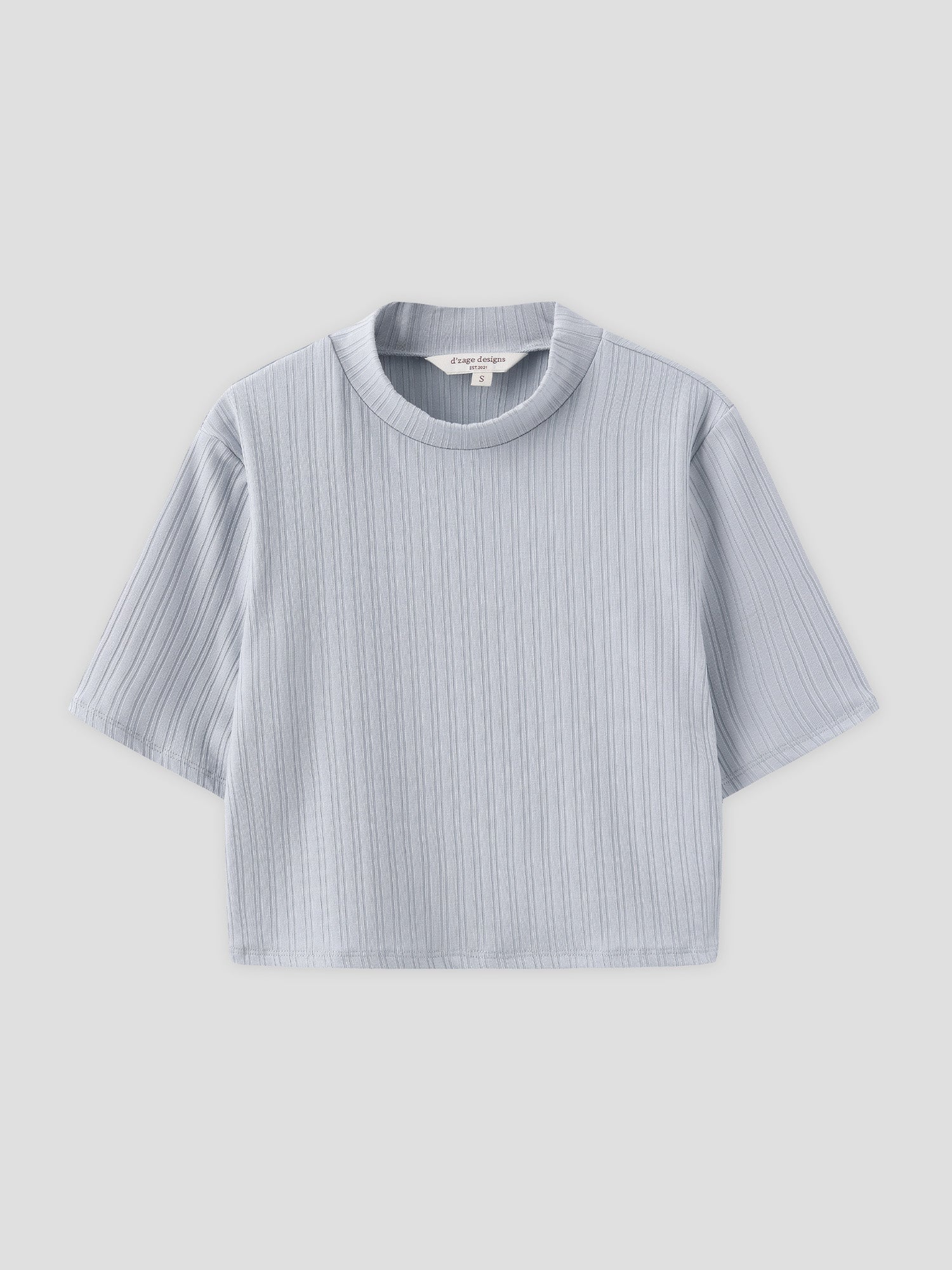 High Neck Short Sleeve Top