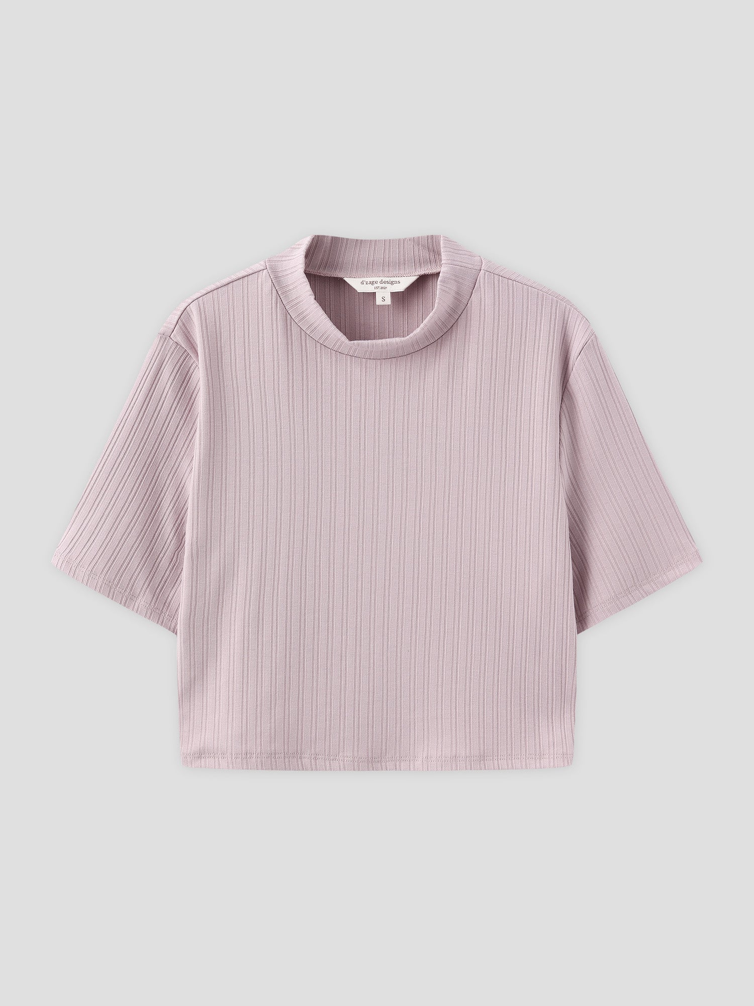 High Neck Short Sleeve Top