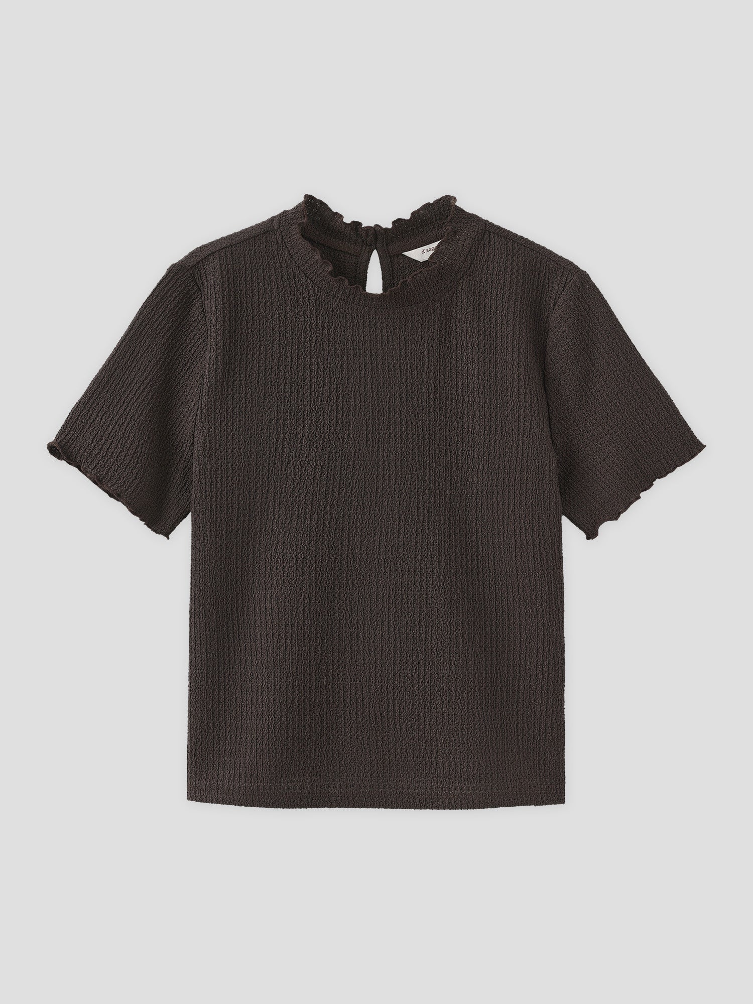 Seersucker Short Sleeve Top