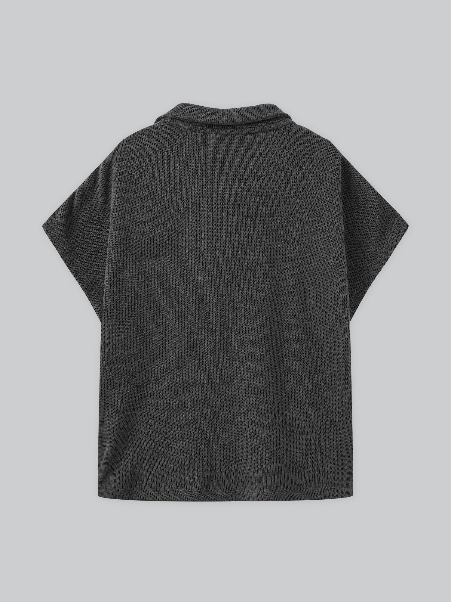 Flair Collared Knit Top