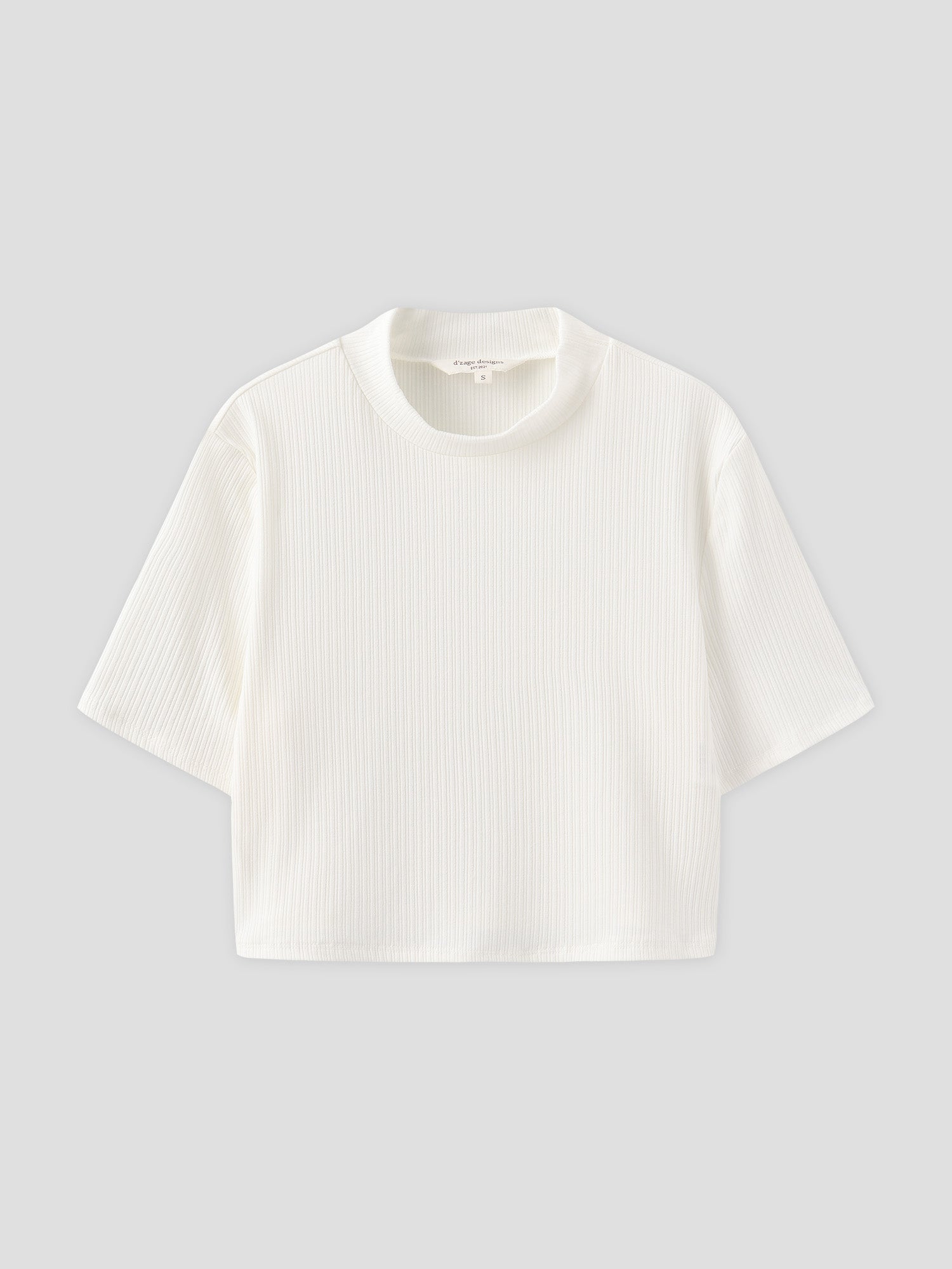 High Neck Short Sleeve Top