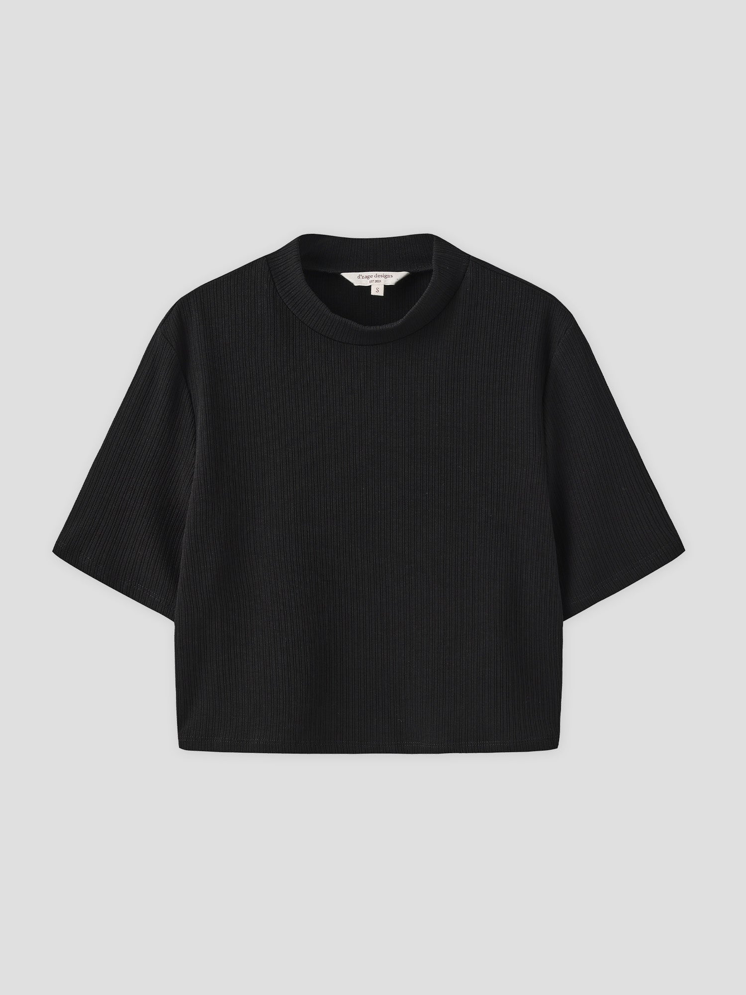 High Neck Short Sleeve Top