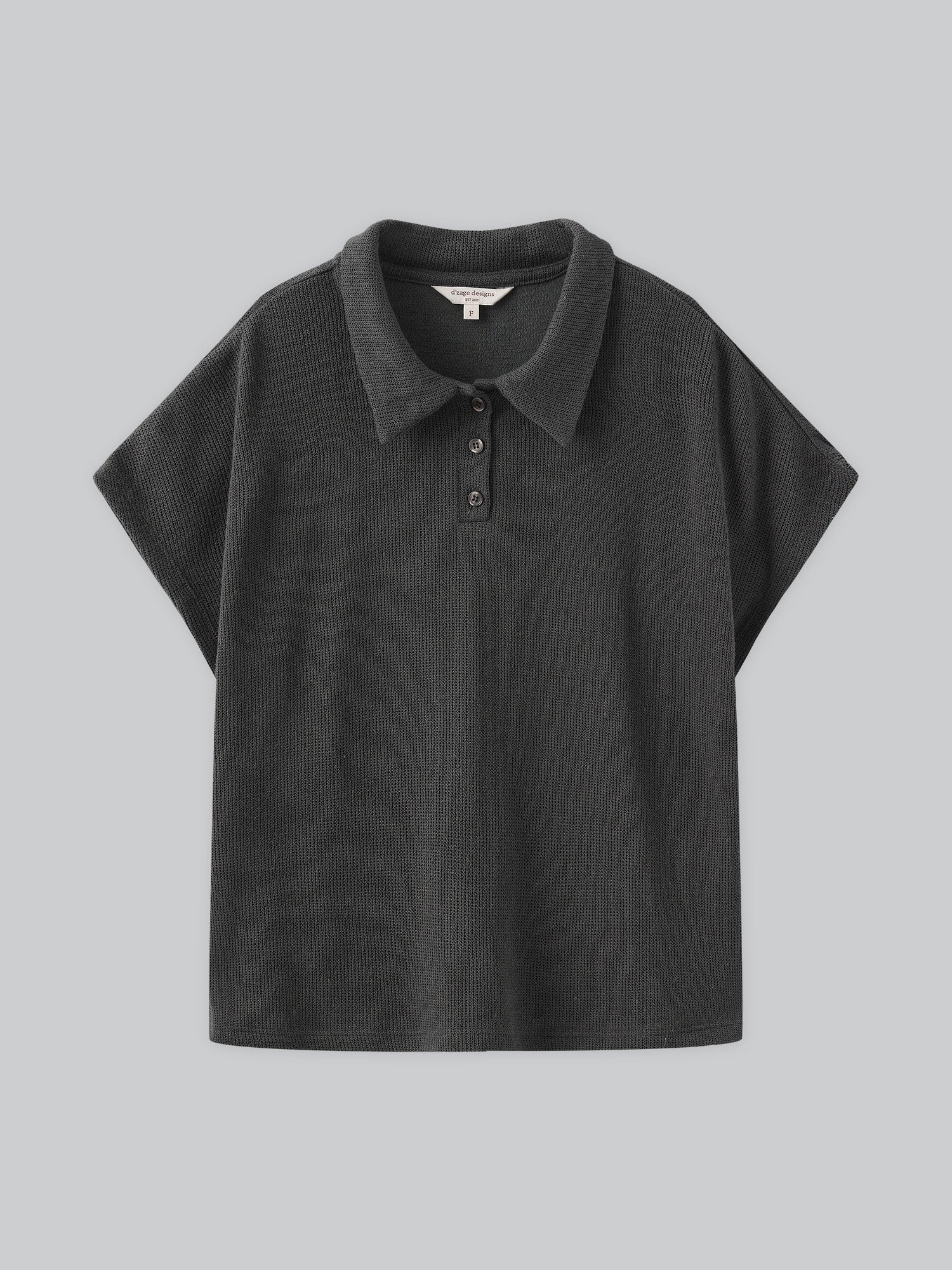 Flair Collared Knit Top